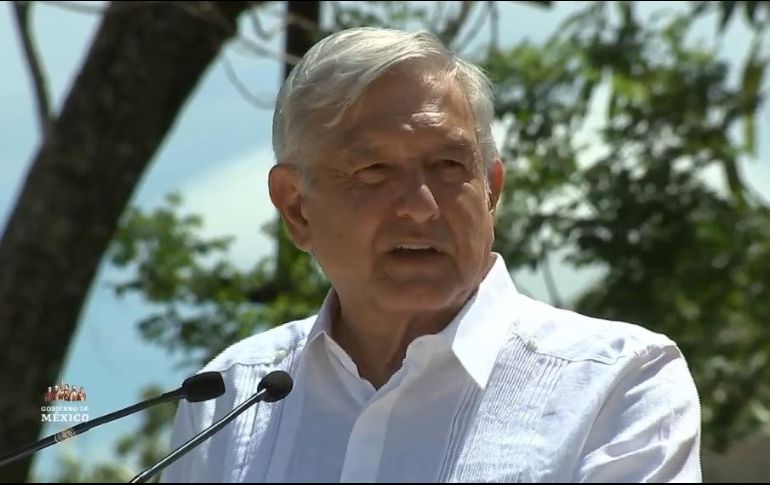 López Obrador supervisó las obras de rehabilitación del ferrocarril del istmo de Tehuantepec. TWITTER / @GobiernoMX