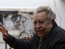 Manuel Felguérez murió la noche de este domingo en la CDMX. EFE  ARCHIVO