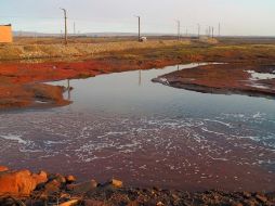 El combustible se filtró cuando colapsó un tanque de almacenamiento en la central eléctrica en Norilsk. AP/V. Ryabinin