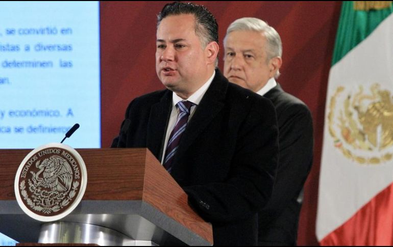 Santiago Nieto señaló este miércoles en Palacio Nacional que se han presentado varias denuncias por corrupción contra funcionarios públicos del sexenio pasado. NTX/ARCHIVO