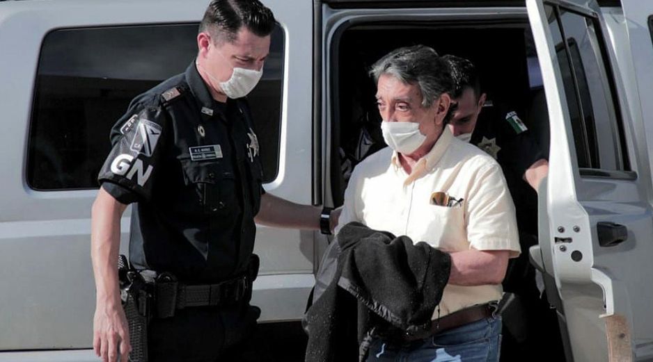 Mario Villanueva señala que se ordenó enviarlo a casa temporalmente, en lo que dura la epidemia por COVID-19, pues aún hay un amparo que no se resuelve. EFE/ Str