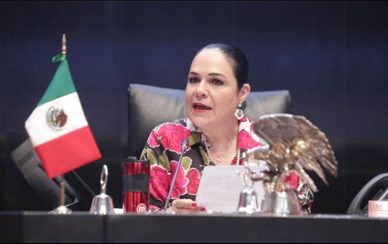 Mónica Fernández anunció un paquete de acciones a seguir para evitar contagios en el recinto legislativo. TWITTER/@monicaferbal