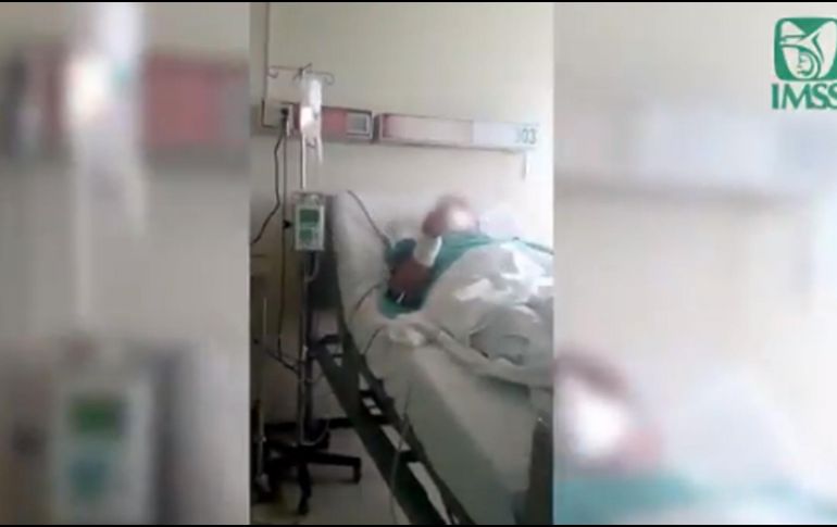 A través de un video, María de la Luz Adame Elizondo, originaria de Monclova, pidió que se lo hicieran llegar a sus familiares, a quienes extraña y valora más que nunca. TWITTER / @Tu_IMSS_Coah