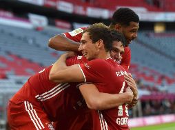 El Bayern Múnich derrotó por 2-1 este sábado al Borussia Mönchengladbach (4º) y queda a una sola victoria de sumar un octavo título consecutivo de la Bundesliga. AFP / C. Stache