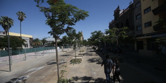 Reabren tramo en Paseo Alcalde donde hubo socav&oacute;n