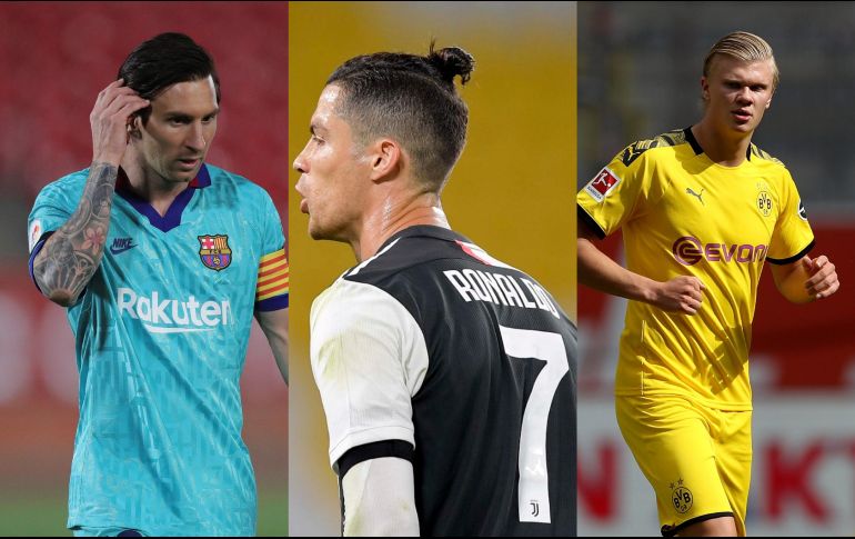 Messi anotó un gol, Ronaldo falló un penal y Haaland retrasó el campeonato de Bayern Múnich con un cabezazo provisional. ESPECIAL