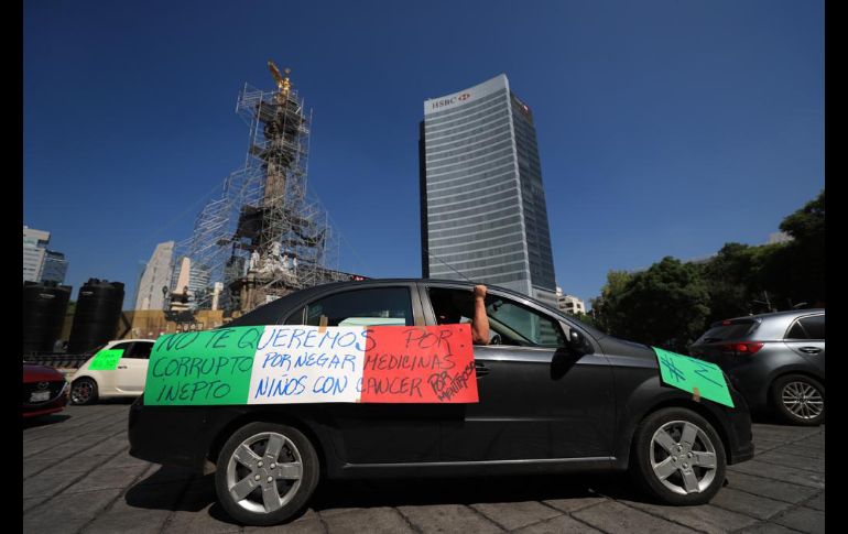 La caravana circuló sobre Paseo de la Reforma y Avenida Juárez. SUN/D. Sánchez