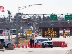 La frontera internacional entre Estados Unidos y Canadá, la más larga del mundo, se cerró de forma bilateral el 21 de marzo. AFP / ARCHIVO