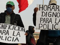 El día de hoy policías de la CDMX también protestan ante la 