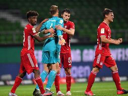 El club bávaro se coronó por octava ocasión consecutiva tras vencer al Werder Bremen. EFE / S. Franklin