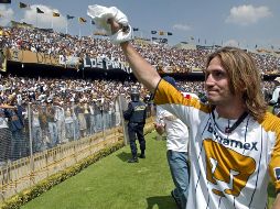 GOLEADOR. Bruno Marioni fue la estrella de aquel glorioso Pumas de 2004. SUN