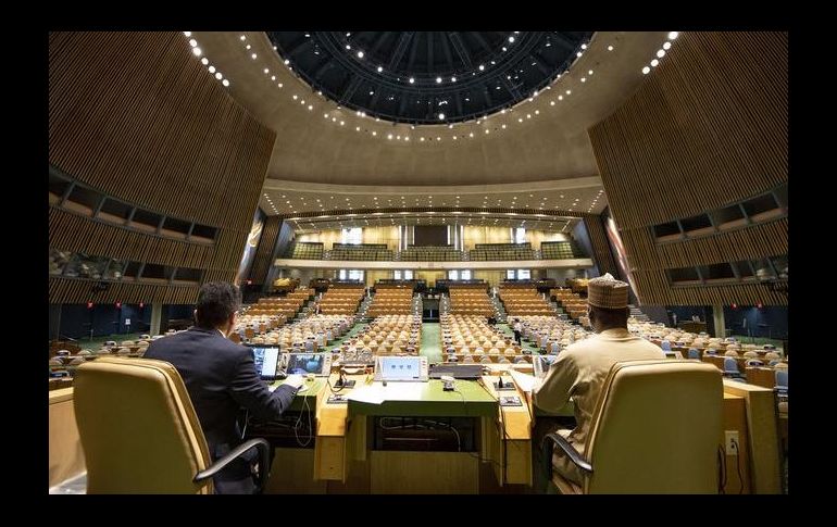 Ante la pandemia, la Asamblea General de la ONU acordó una votación mediante boletines secretos durante un periodo extenso del día para evitar una aglomeración en la sede de la ONU. TWITTER@UN
