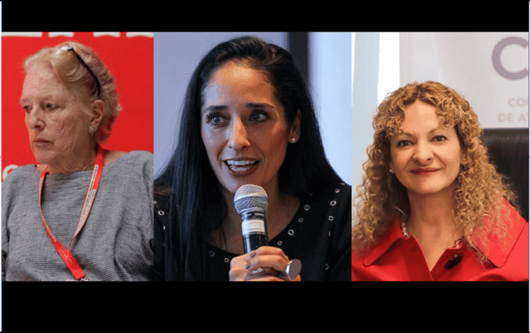 Asa Christina Laurell (izquierda), Mónica Maccise (centro) y Mara Gómez (derecha). ESPECIAL