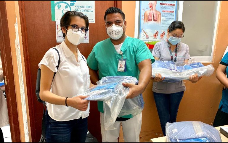 A la fecha han recaudado un millón 168 mil pesos y han entregado un total de nueve mil 220 equipos de protección de un solo uso. CORTESÍA