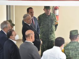 En compañía del gobernador Cuauhtémoc Blanco, el Presidente realizó un recorrido por el Hospital General ‘Doctor Carlos Calero Elorduy’. TWITTER/@cuauhtemocb10