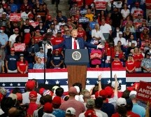 El equipo de campaña de Trump reconoció que la asistencia al evento electoral no era la esperada. AP/S. Ogrocki