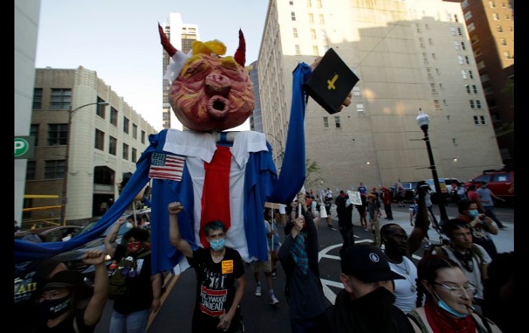 El equipo de campaña de Trump reconoció que la asistencia al evento electoral no era la esperada. AP/C. Riedel