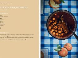El pozole para Roberto, una de las recetas compiladas en el libro. ESPECIAL/Z. Gómez
