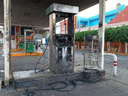 Luego del operativo contra el cártel, se registraron en el estado bloqueos e incendios, como en esta gasolinera en Celaya, Salamanca. EFE/ARCHIVO