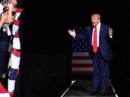 Trump realizó su primer mitin electoral en Tusla desde que comenzó la pandemia. AFP
