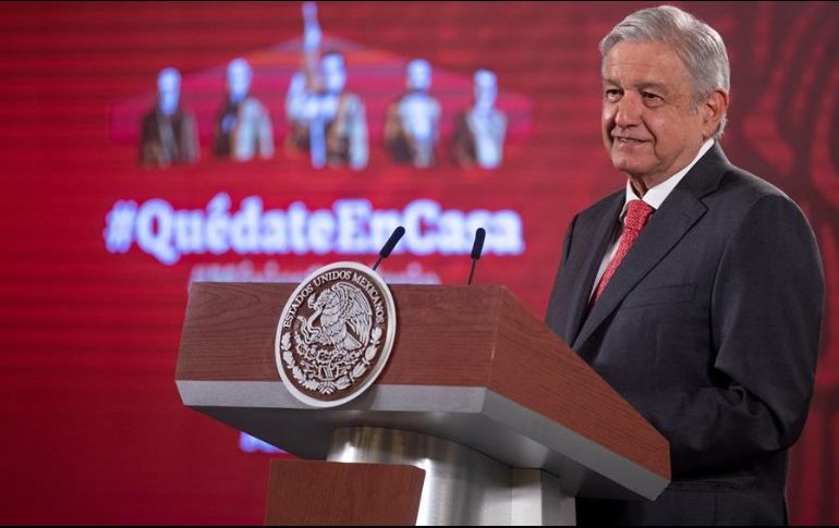 En su conferencia de prensa, el Presidente recordó que su gobierno está canalizando a todas las comunidades, a todos los pueblos, la mayor cantidad de apoyos. EFE/Presidencia de México