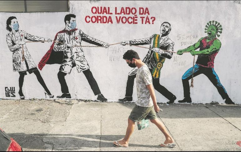 Un mural en una calle de brasileña pregunta 