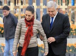López Obrador felicitó a Sheinbaum por su cumpleaños. NTX / ARCHIVO