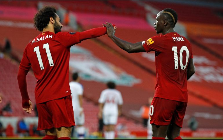 El Liverpool domina la Premier con 23 puntos de ventaja sobre el Manchester City.  AP / P. Noble