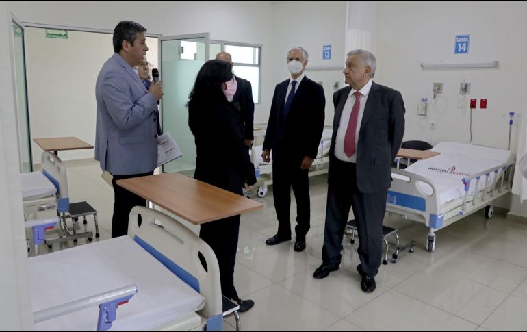 El Mandatario estuvo acompañado por el gobernador mexiquense, Alfredo del Mazo (PRI); por el secretario de Salud, Jorge Alcocer, y por el titular del Insabi, Juan Ferrer. TWITTER/@alfredodelmazo