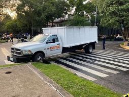 Señalan que el vehículo que formó parte de la agresión contra el secretario de Seguridad Ciudadana de la Ciudad de México no pertenece a Carso Infraestructura y Construcción (CICSA). EFE / Fiscalía de la Ciudad de México
