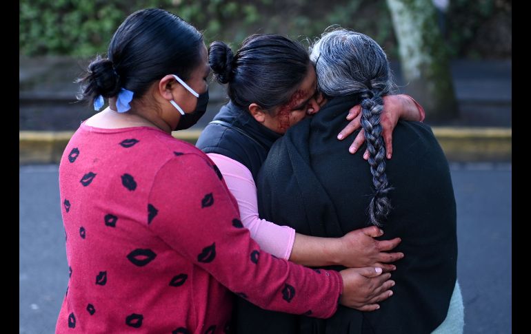 Familiares de la víctima señalan que hasta el momento ninguna autoridad se acercó a ellos para explicarles cuándo les van a entregar el cuerpo de su sobrina. AFP / P. Pardo