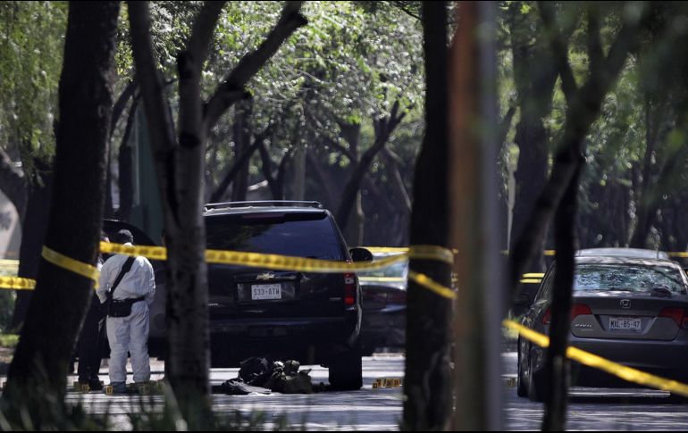 La jefa de Gobierno afirma que las familias de los elementos que fallecieron no quedarán desamparadas. EFE/S. Gutiérrez