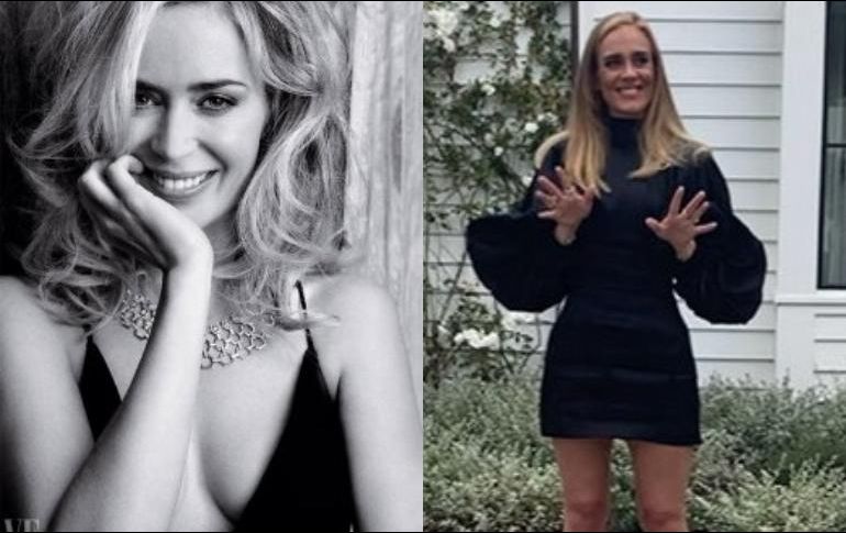 Emily Blunt y Adele se hicieron tendencia en redes sociales. ESPECIAL