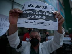 Los trabajadores exigen les sea pagado “el Bono COVID” anunciado el pasado 3 de abril por el gobernador del Estado. EL INFORMADOR/F. Atilano