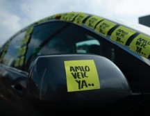 Los manifestantes solicitan que el Presidente de la República dimita del cargo porque es comunista. EL INFORMADOR/F. Atilano