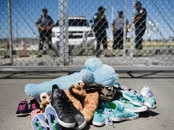 REJA.  Exteriores de un centro de detención para migrantes en Texas. AFP