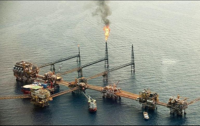 El Complejo Cantarell en su momento fue el segundo yacimiento de petróleo más grande del mundo. GETTY IMAGES