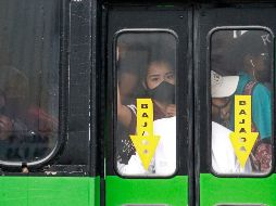 Los autobuses del transporte público son considerados el segundo lugar con mayor riesgo de contagios de COVID-19, sólo después de los hospitales. EL INFORMADOR/A. Camacho