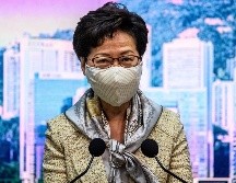 En un mensaje durante el consejo de la ONU, la jefa ejecutiva de Hong Kong, Carrie Lam defendió 