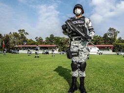 Este martes se llevó a cabo la ceremonia del primer aniversario de la Guardia Nacional desde Campo Marte. SUN / S. Tapia