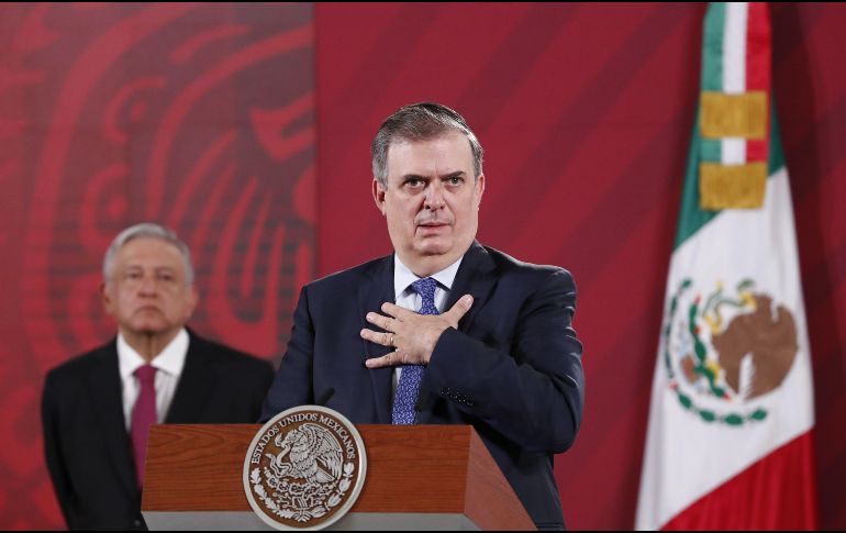 Ebrard aseguró que México “ve con mucha simpatía” que la reunión entre los tres mandatarios se pueda llevar a cabo. EFE / J. Méndez