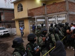 Elementos de la Guardia Nacional llegaron al centro de rehabilitación tras el ataque que dejó 26 muertos. XINHUA/ARCHIVO