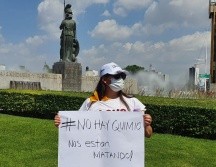 Protestantes señalan que han presentado dificultades para adquirir el medicamento oncológico. EL INFORMADOR/G.Gallo