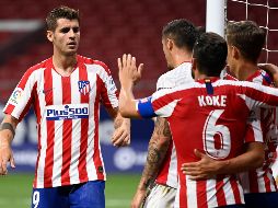 Atlético se mantiene en camino a la próxima Champions League. AFP / P. Marcou