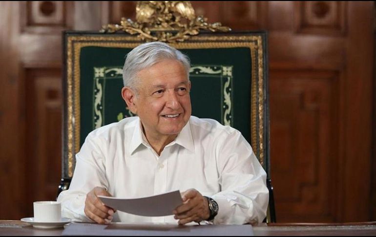 En su mensaje, López Obrador felicitó a Estados Unidos por la celebración del Día de la Independencia. EFE/Presidencia