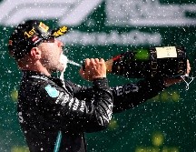 Bottas celebra su triunfo en la apertura del Mundial de la Fórmula 1. AP / M. Thompshon
