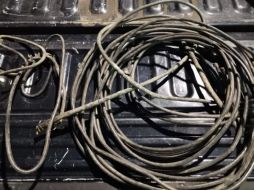 Los hombres tenían consigo aproximadamente 20 metros de cable de cobre. ESPECIAL /