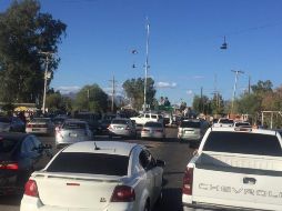 Aspecto del bloqueo ciudadano. TWITTER@MiguelArmentaRz