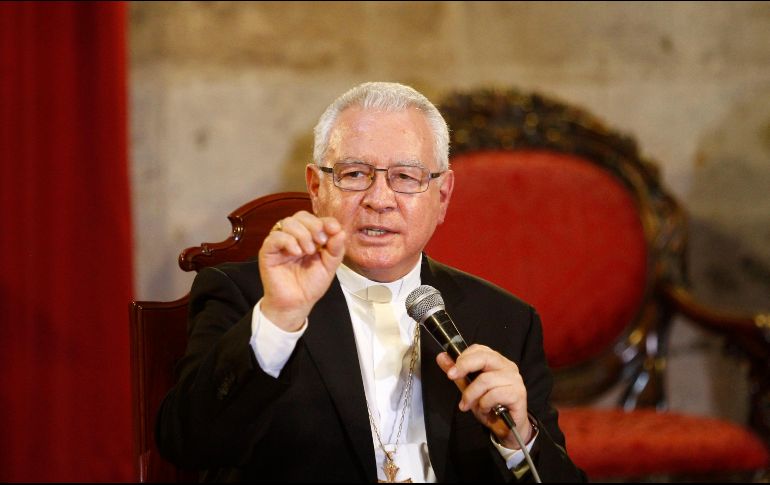 Francisco Robles Ortega dijo que hasta el momento no hay sacerdotes que hayan manifestado haber recibido amenazas, pero sí intentos de extorsión.  EL INFORMADOR/A. Camacho