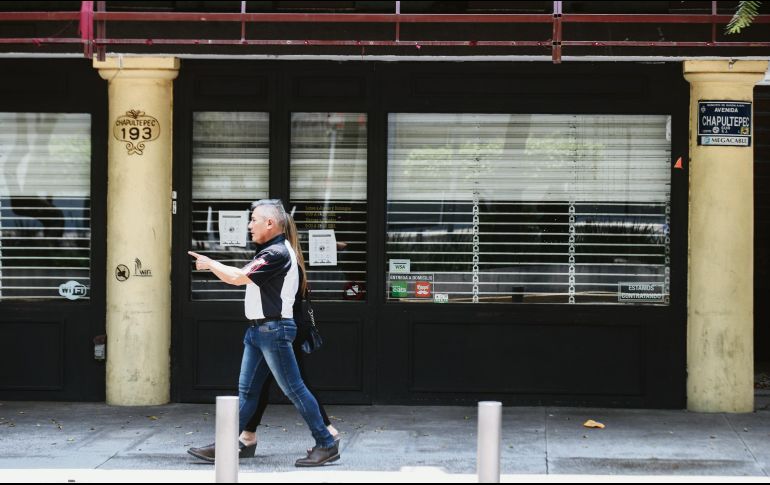 RECESIÓN.  En el corredor Chapultepec 10 restaurantes dejaron de prestar sus servicios por bajas ventas. EL INFORMADOR • G. GALLO
